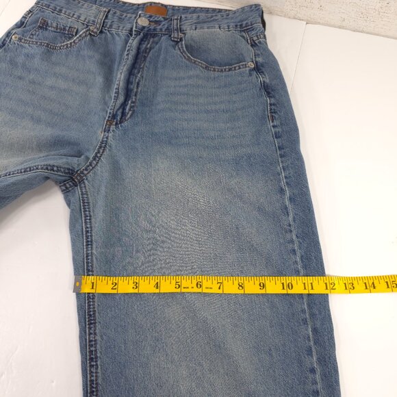SIMPLE SOCIETY Women's Blue Jeans SIZE 9/29 Wide Leg High Rise Lightweight 30x29 - Picture 16 of 16